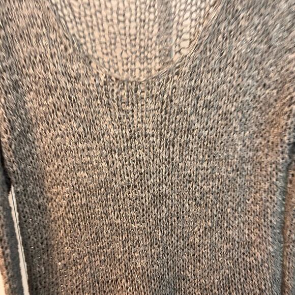 Eileen Fisher Wool Open Knit V Neck Sweater size small - Picture 3 of 7